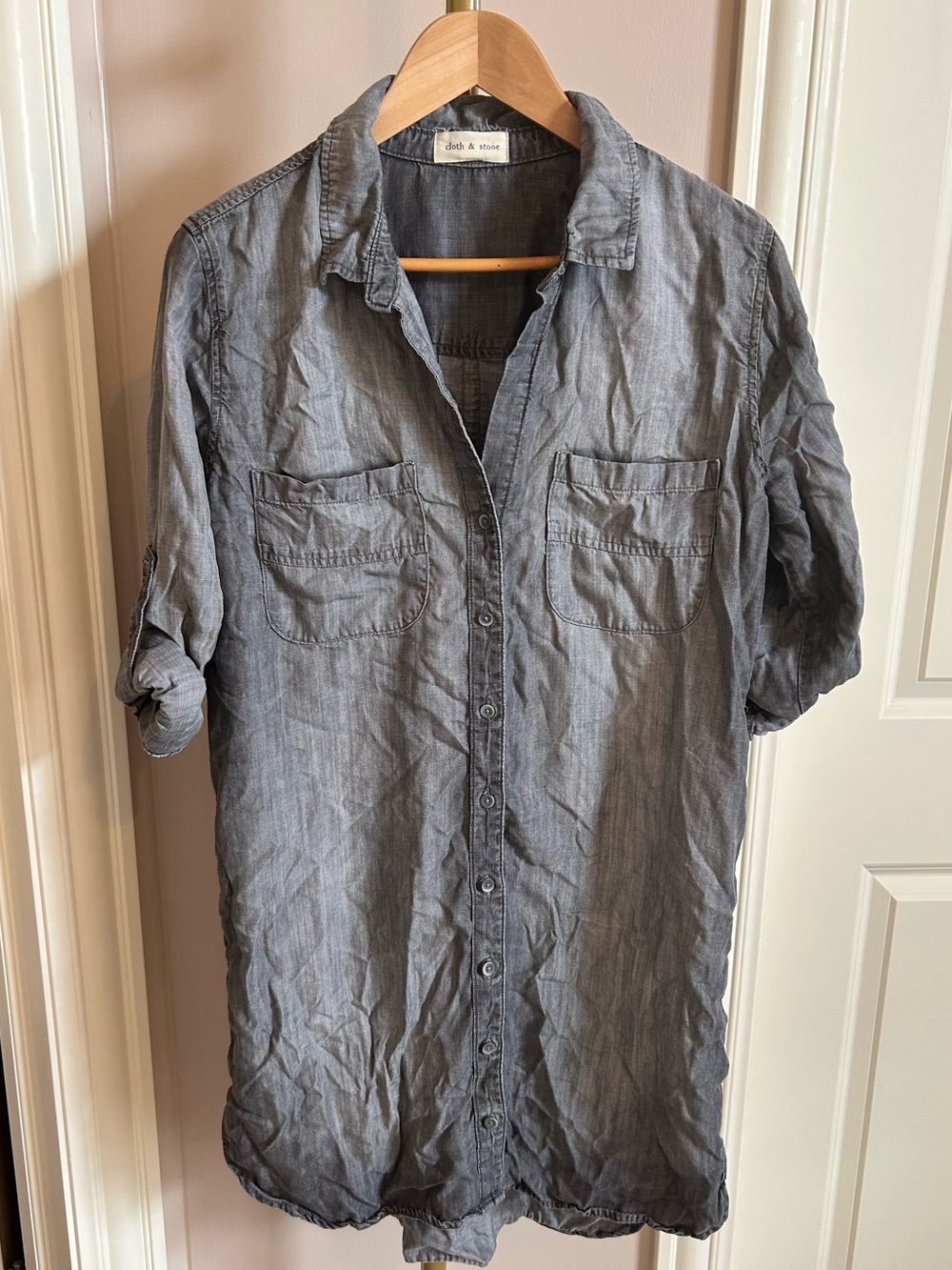 Anthropologie Cloth & Stone Shirt Dress - Picture 2 of 6